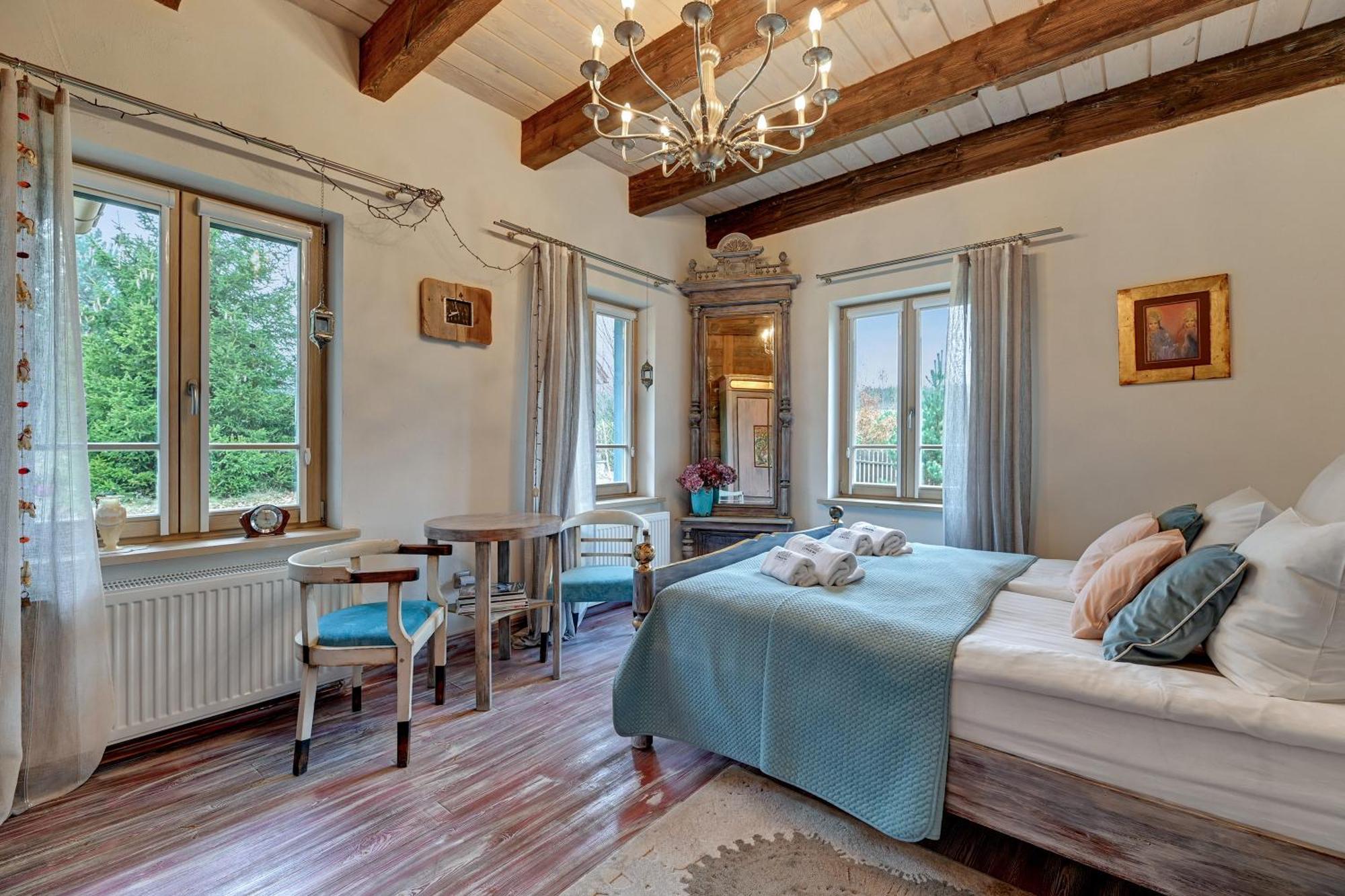 Lesny Dworek Sominy - Dom Z Sauna I Kominkiem Exterior foto